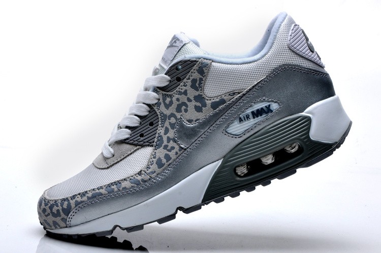 femme nike air max 90 chaussures blanc gris argent